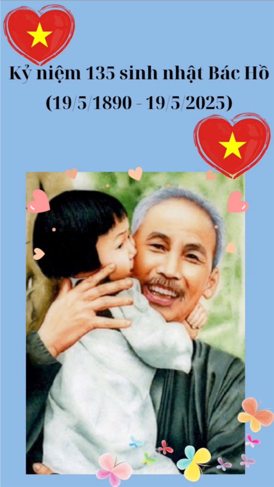 🌻chào mừng kỷ niệm 135 năm ngày sinh chủ tịch hồ chí minh 🌻
(19/5/1890 -19/5/2025) (lá 3)