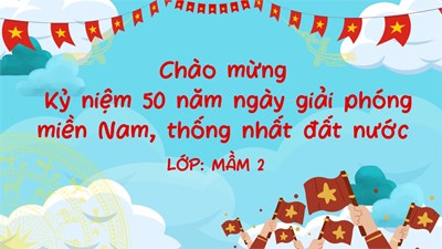 Các bé lớp mầm 2 tham gia triển lãm  50 năm ươm mầm tương lai - xây dựng đất nước 