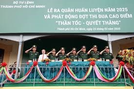 Lễ ra quân huấn luyện năm 2025 của lực lượng vũ trang thành phố hồ chí minh