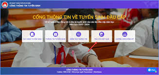 Hướng dẫn đăng ký tuyển sinh trực tuyến